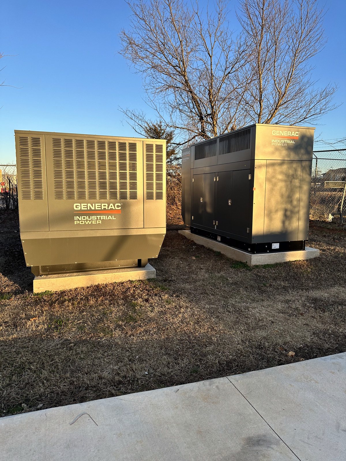 Dedicated outdoor-air units and mechanical equipment set in place