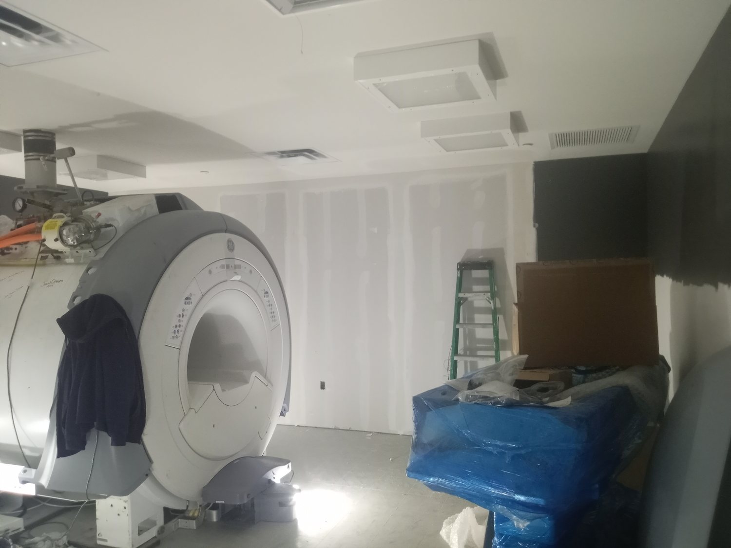 Imaging scanner set into the finished suite