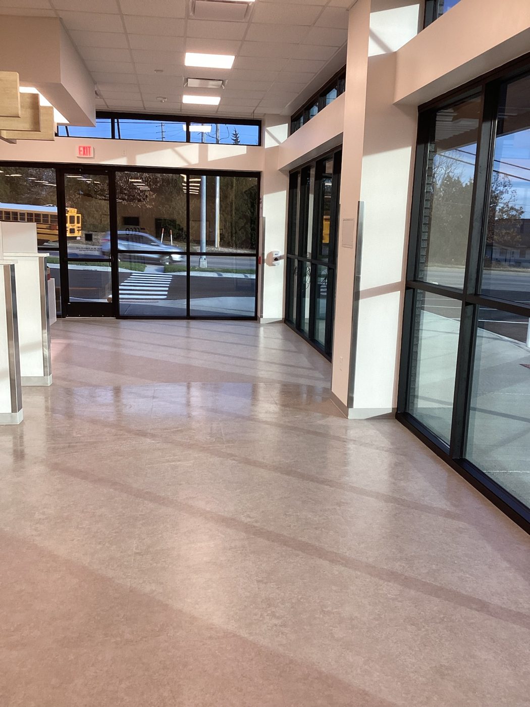 Finished interior, donor floor